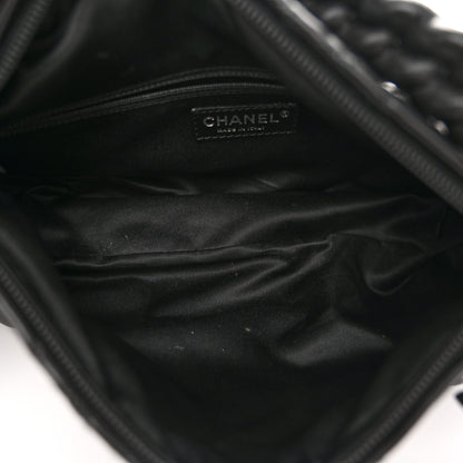 Chanel Lambskin Quilted Small Hidden Chain Shoulder Bag Black 5 of 11