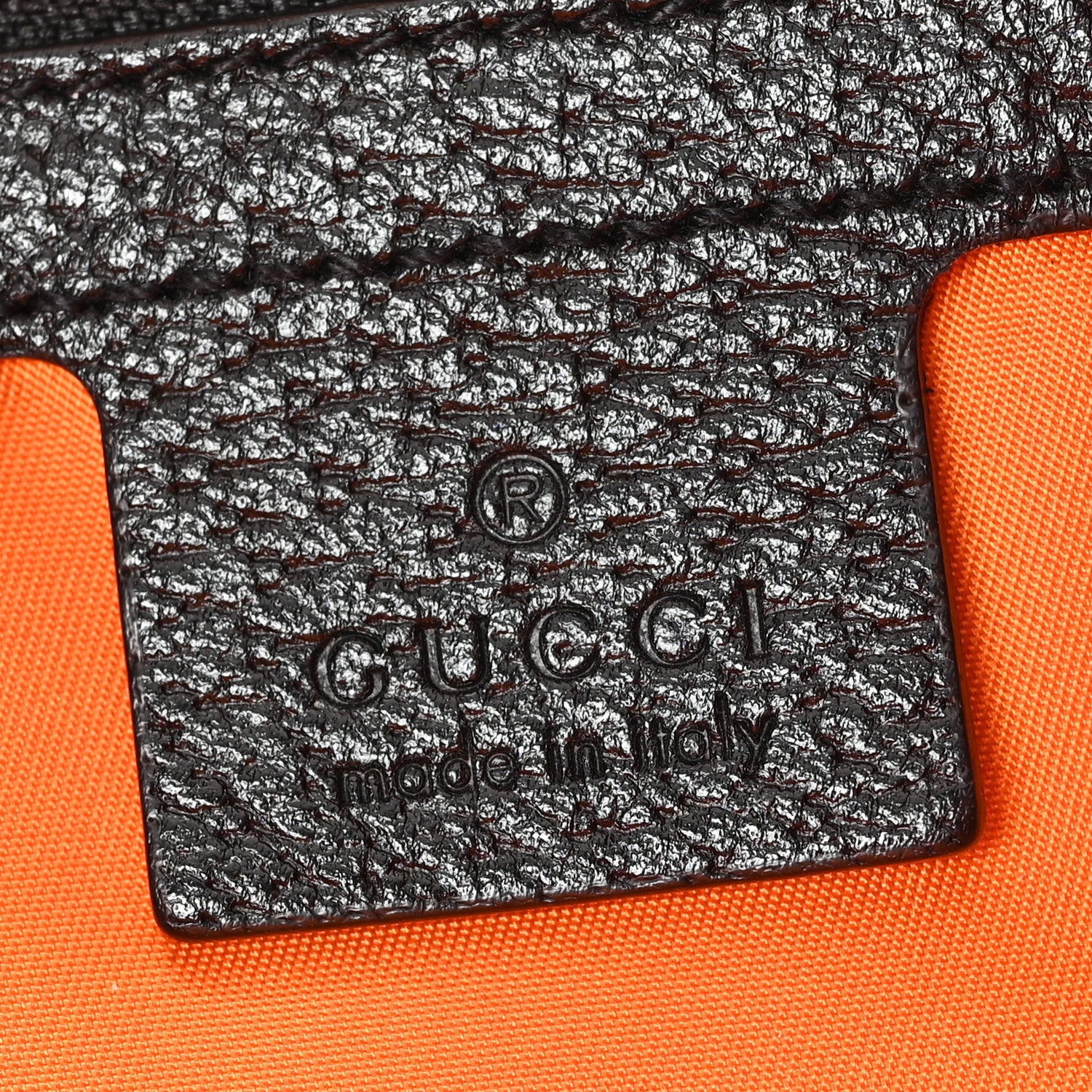 Gucci Econyl Nylon Monogram Off The Grid Utility Pocket Backpack Carrot Orange Black 6 of 10