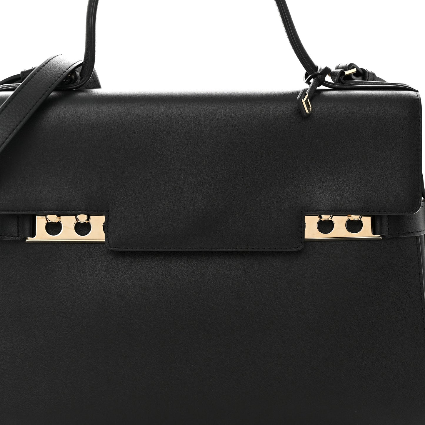 Smooth Calfskin GM Tempete Satchel Black