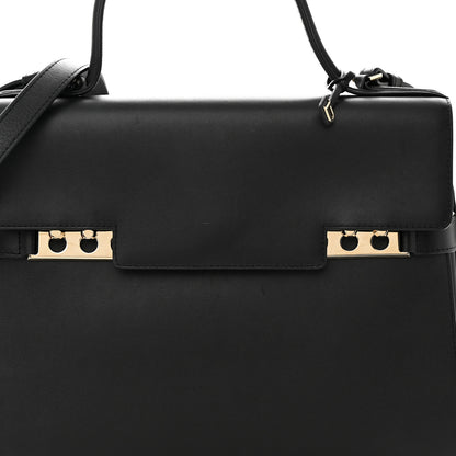 Delvaux Smooth Calfskin GM Tempete Satchel Black 8 of 13
