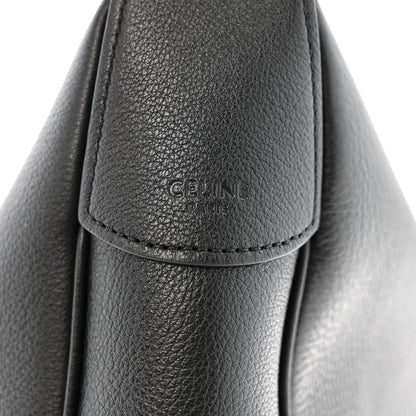 Celine Supple Calfskin Medium Triomphe Heloise Shoulder Bag Black 10 of 11