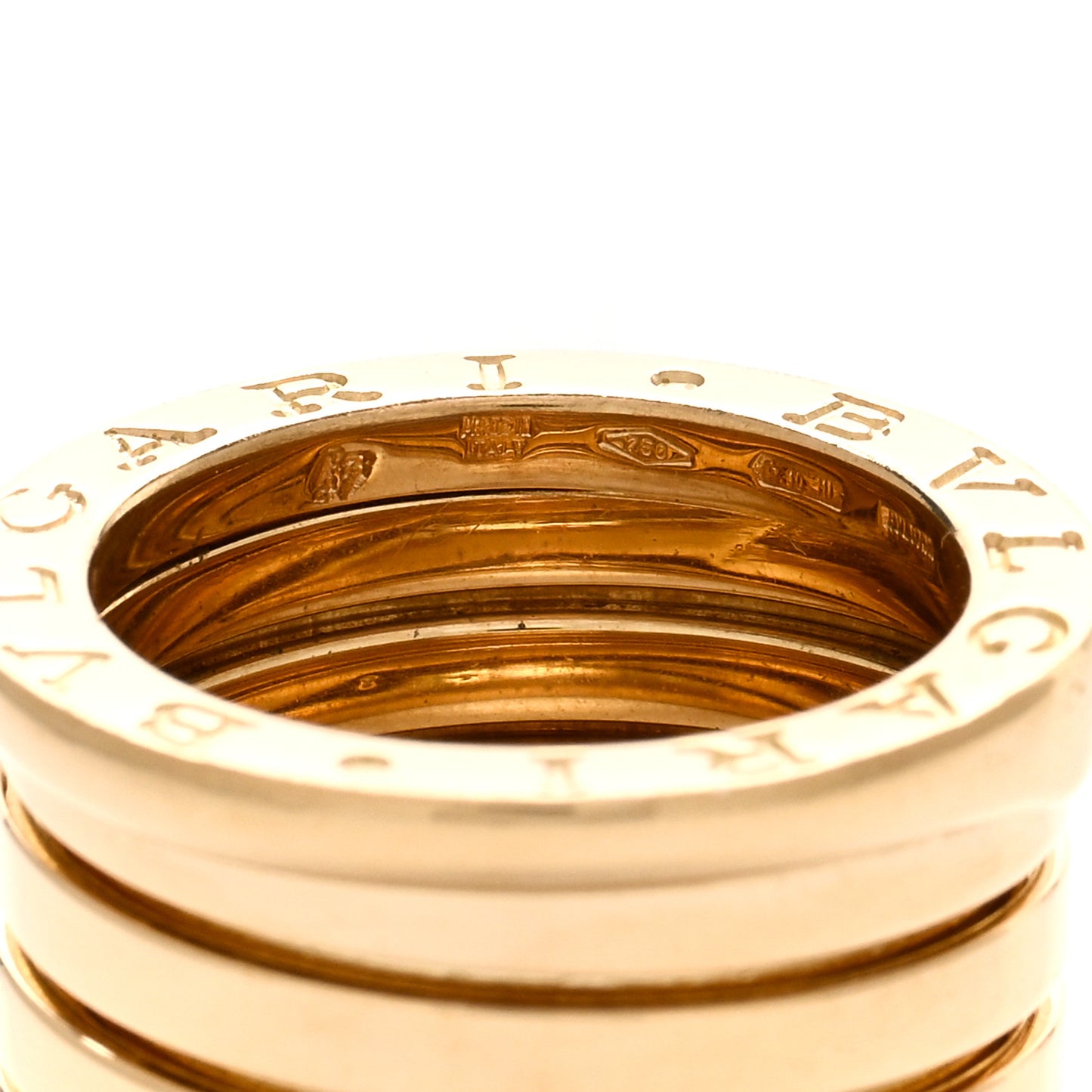 18K Yellow Gold B.Zero1 Four-Band Ring 47 4