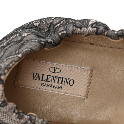 Valentino Garavani Lace Ballerina Flats 40 Black 8 of 10