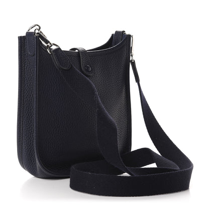 Hermes Taurillon Clemence Evelyne TPM Bleu Nuit 3 of 11