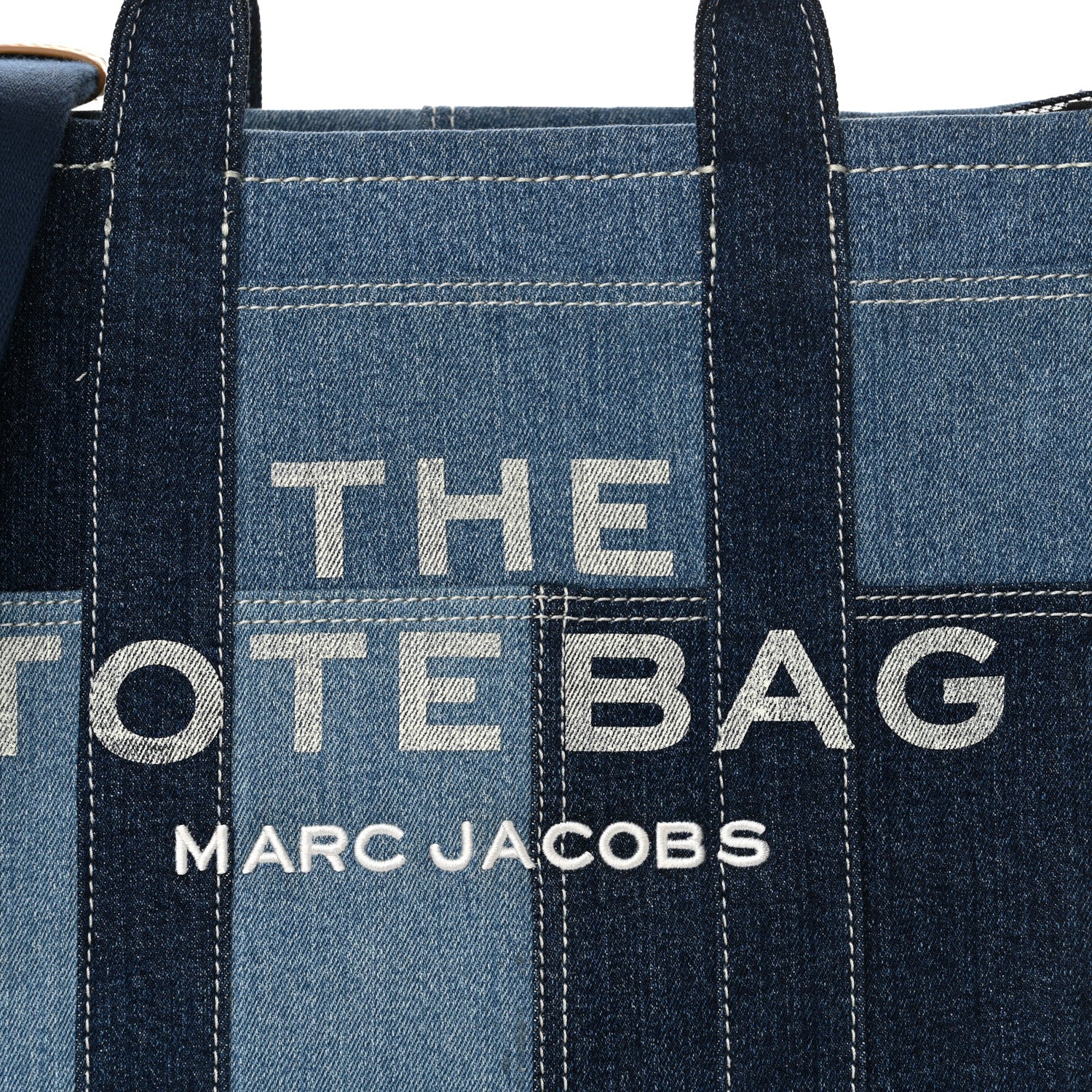 Marc Jacobs Denim Canvas Medium The Tote Bag Blue 8 of 10