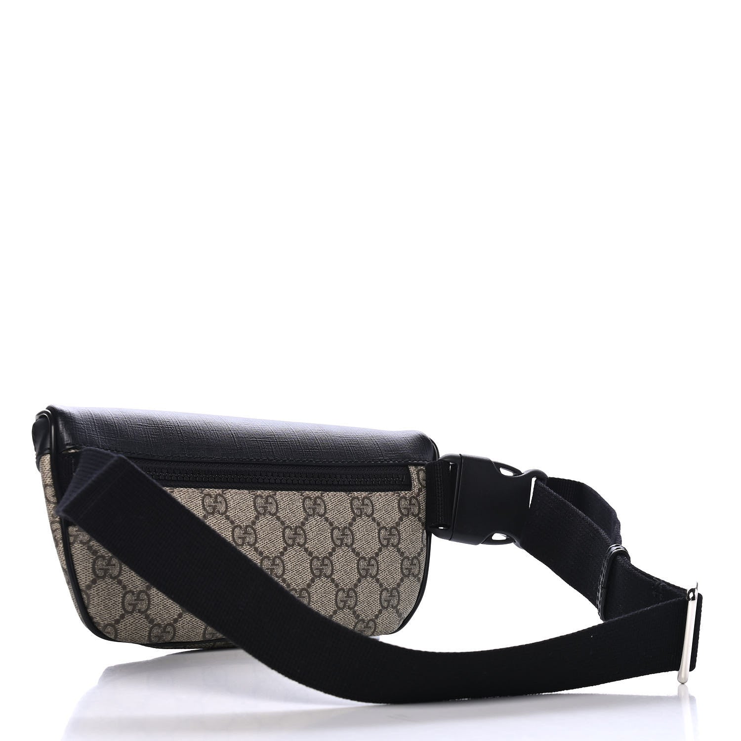 Gucci GG Supreme Monogram Belt Bag Black 2 of 4