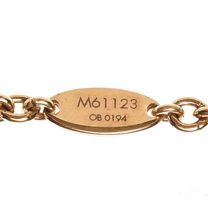 Louis Vuitton Swarovski Collier Gamble Crew Necklace Gold 5 of 6