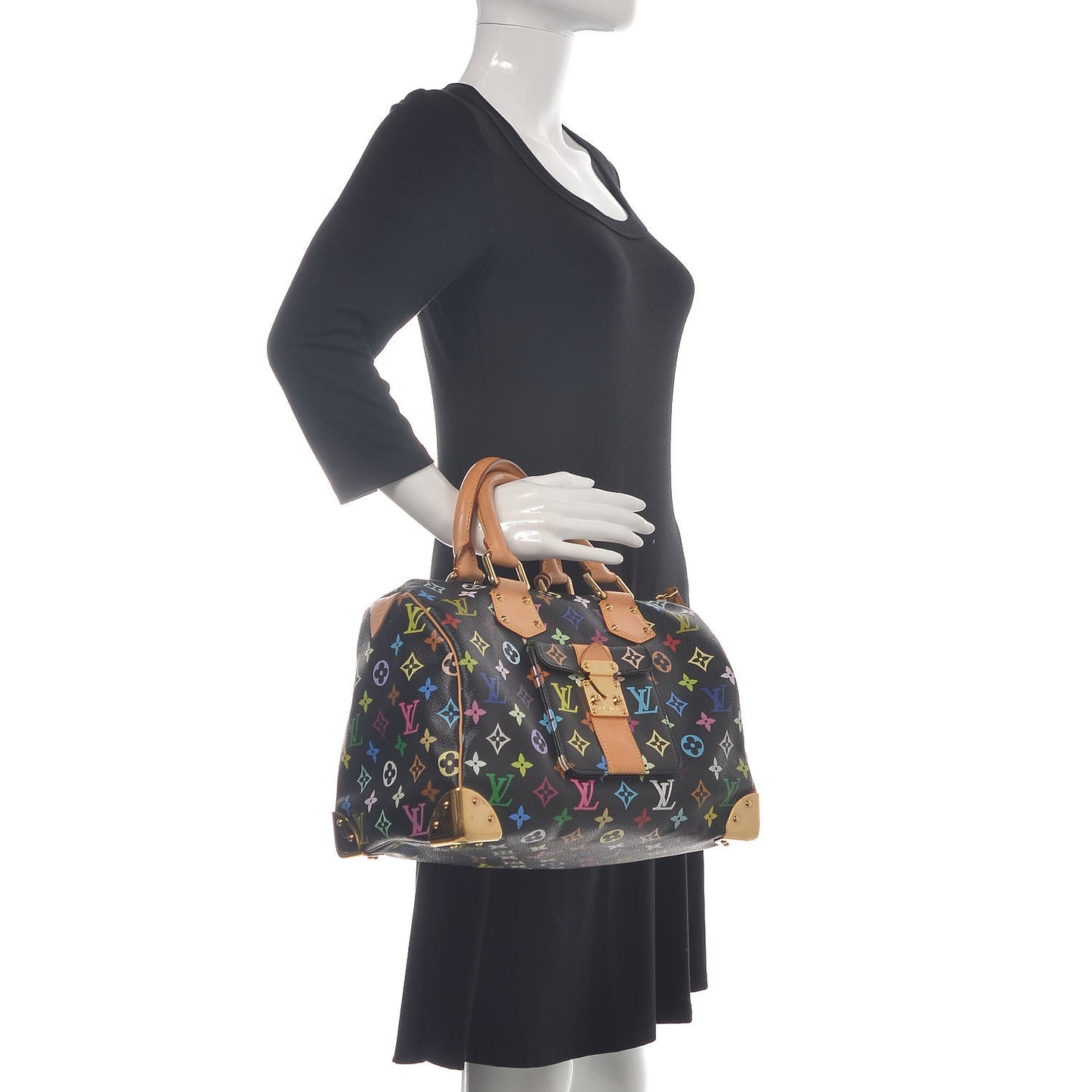 Monogram Multicolor Speedy 30 Black