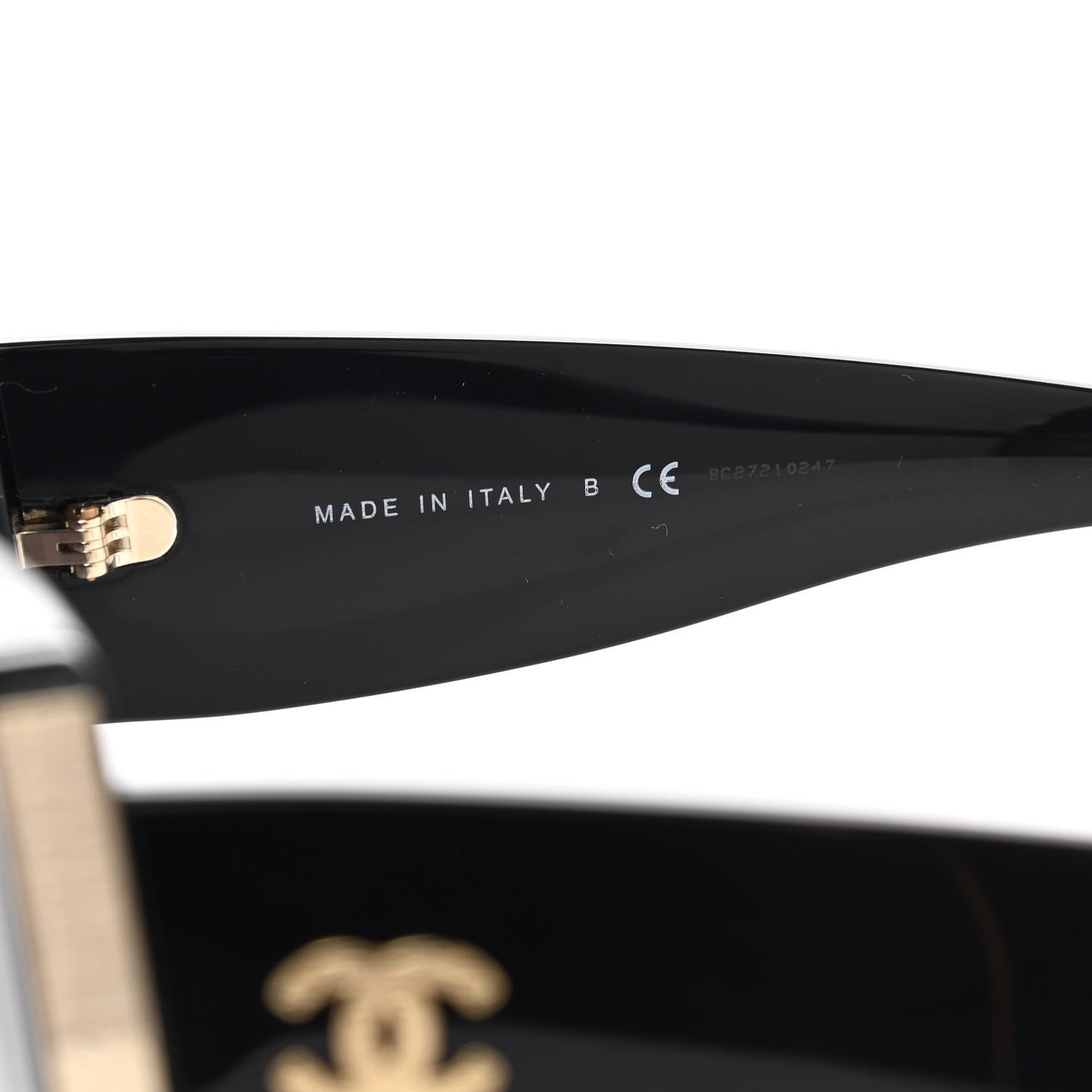 Chanel Acetate Rectangle Sunglasses 5435 Black 5 of 8