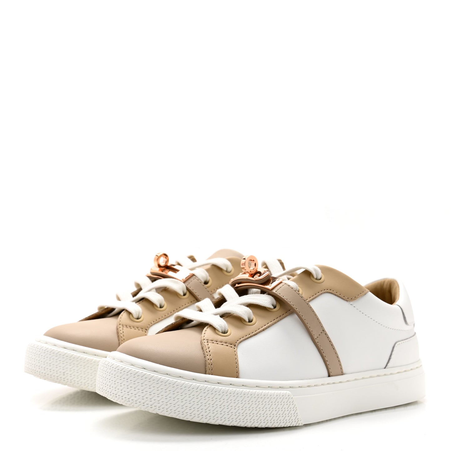Calfskin Day Sneakers 36 Multicolor White
