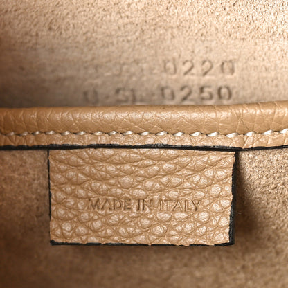 Celine Drummed Calfskin Nano Luggage Dune 6 of 8
