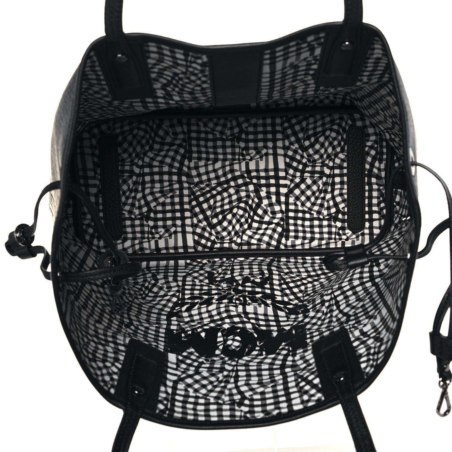 MCM Visetos Medium Liz Reversible Shopper Tote Black 6 of 20