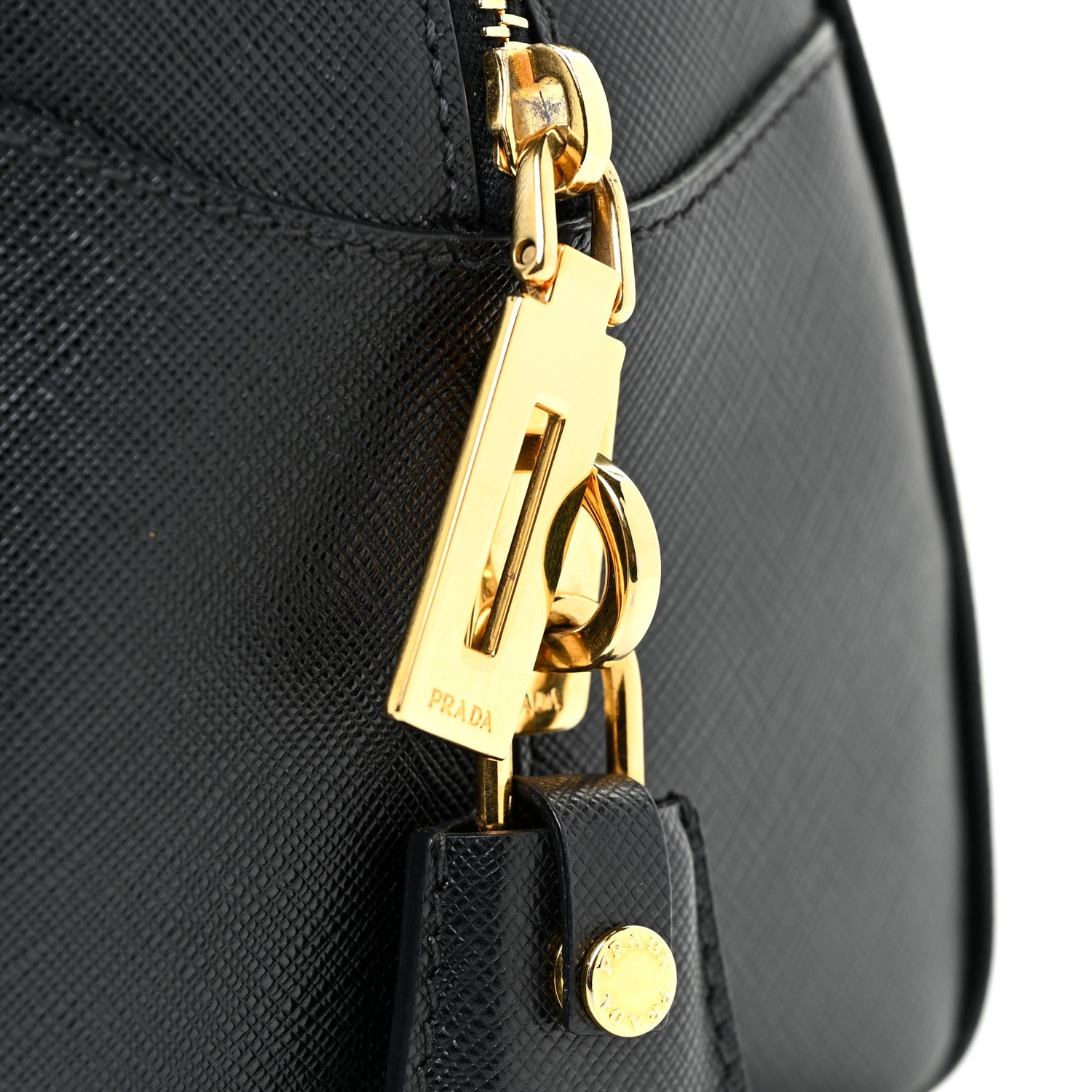 Prada Saffiano Lux Bowling Bag Black 15 of 15