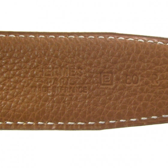 Hermes Leather Reversible Constance H Belt 80 Black/Gold 4 of 7
