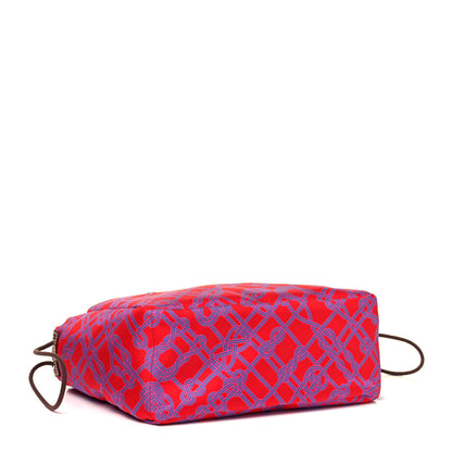 Hermes Silk Barenia Noeud Marin Fourbi 25 MM Pouch Rouge de Coeur Fauve 3 of 7