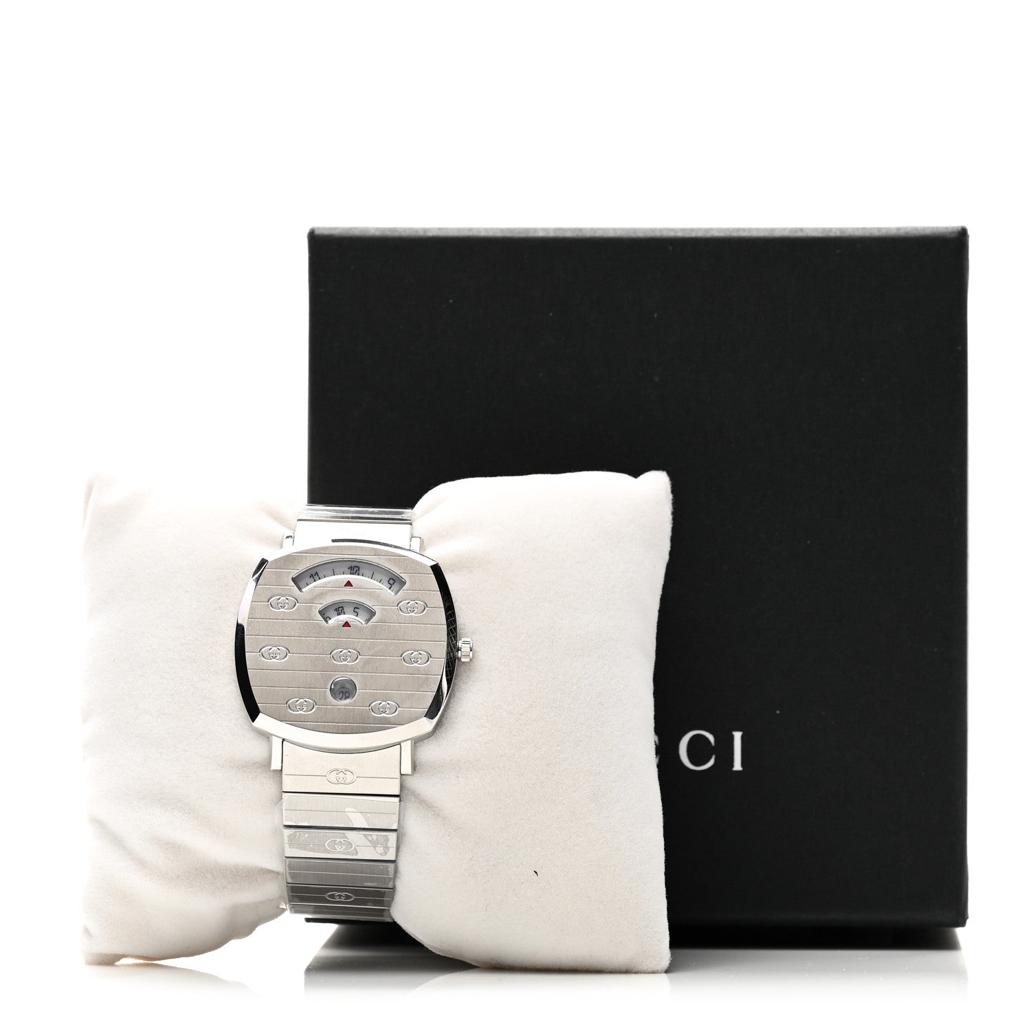 Gucci Stainless Steel 38mm Grip Quartz Watch 5 of 5