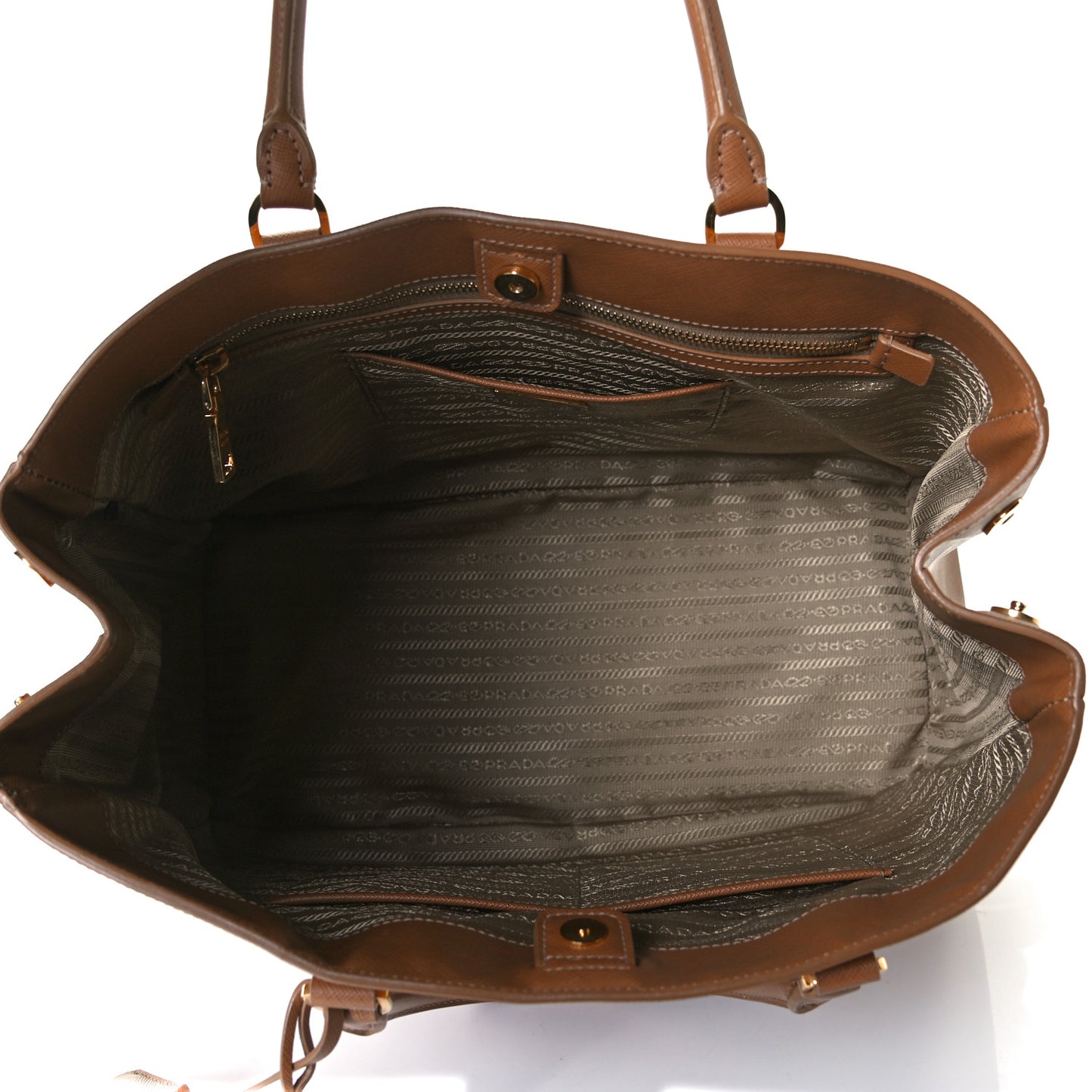 Saffiano Lux Large Tote Caramel