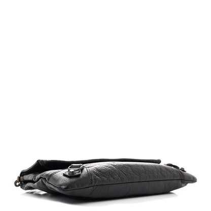 Balenciaga Agneau Classic Hardware Envelope Strap Clutch Black 5 of 11