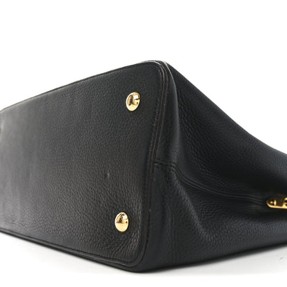 Louis Vuitton Taurillon Capucines GM Black 9 of 9