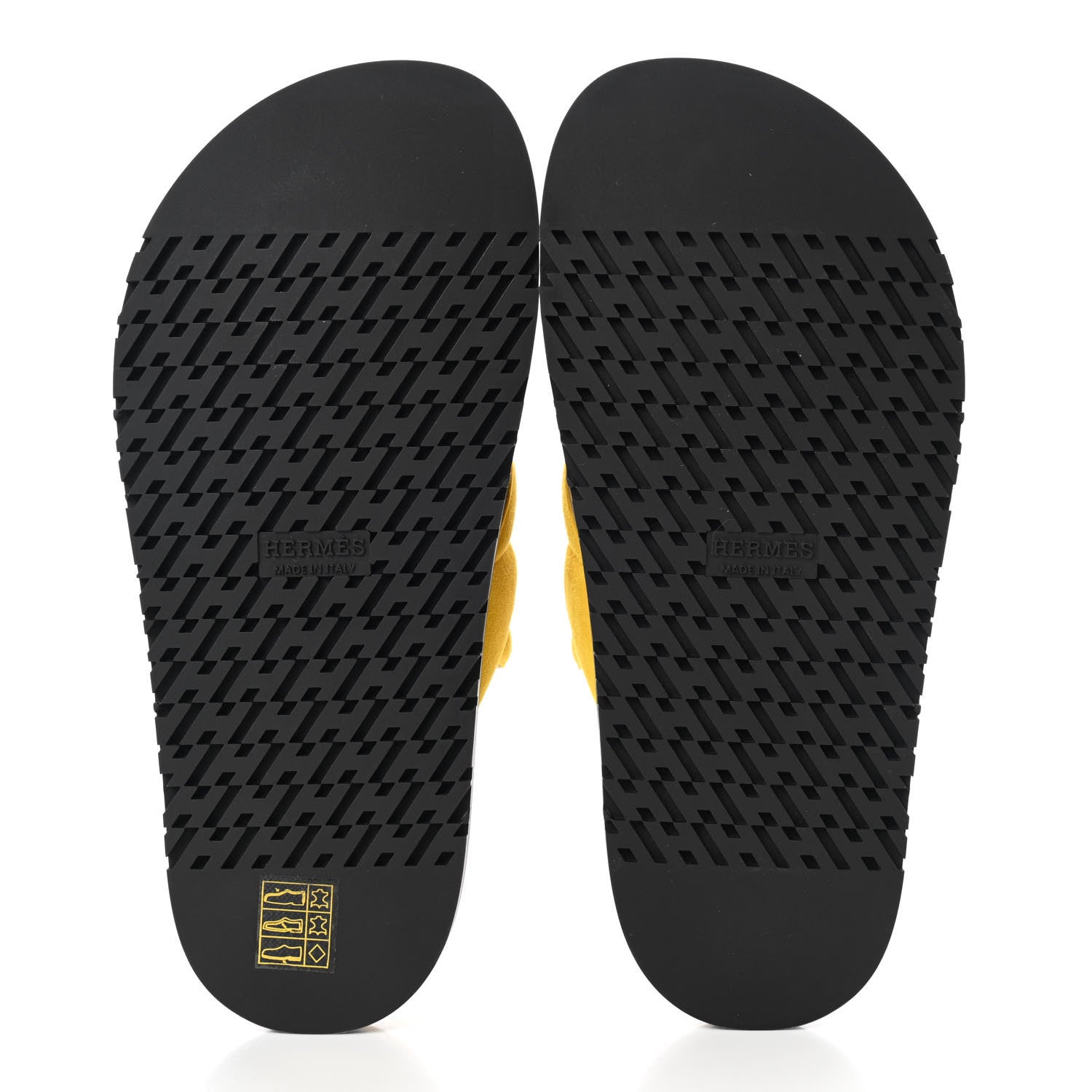 Hermes Suede Goatskin Extra Sandals 36 Jaune Sable 5 of 8