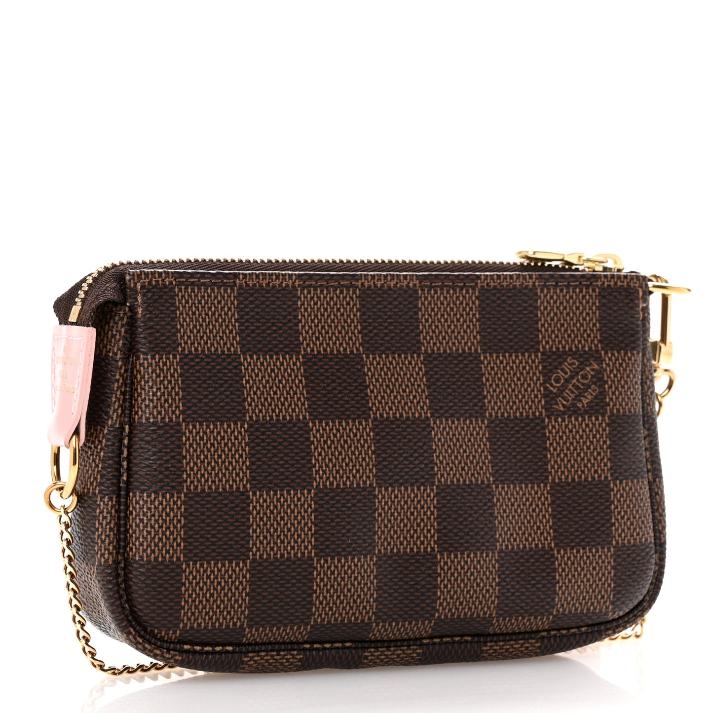 Damier Ebene 2020 Christmas Animation Big Wheel Mini Pochette Accessories Rose Ballerine