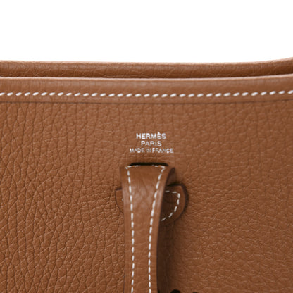Hermes Taurillon Clemence Evelyne TPM Gold 8 of 10