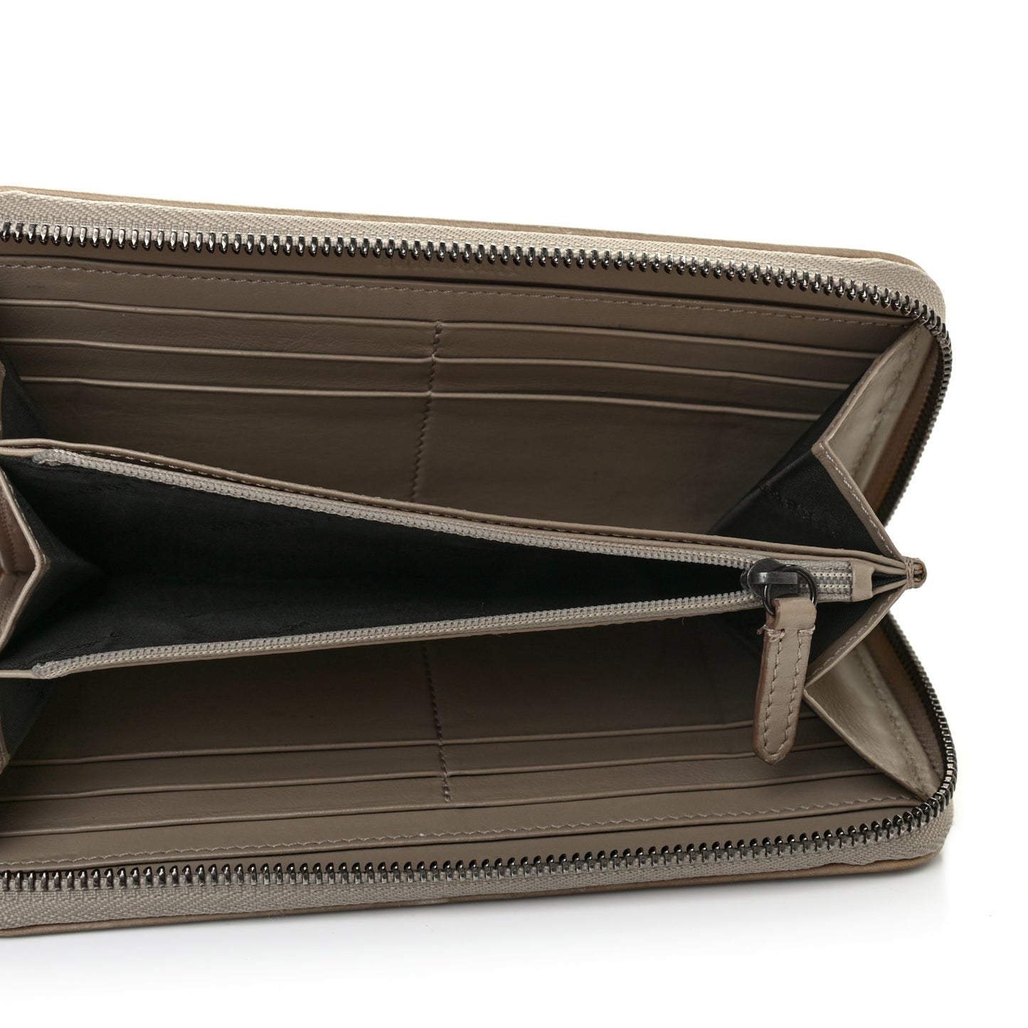 Smoked Check Zip Around Wallet Trench