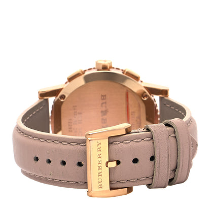 Burberry Stainless Steel Calfskin 38mm Chronograph Quartz Watch Rose BU9704 3 of 4