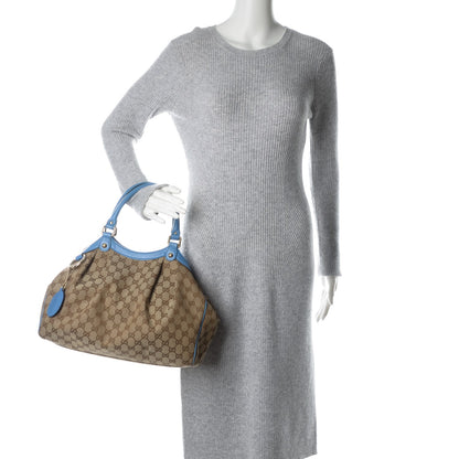 Gucci Monogram Medium Sukey Tote Blue 2 of 7