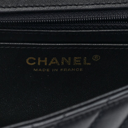 Chanel Lambskin Chevron Quilted Mini Rectangular Flap Black 5 of 10