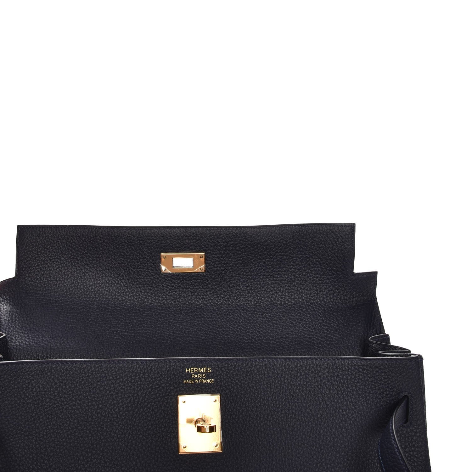 Hermes Togo Kelly Retourne 35 Bleu Nuit 33 of 34