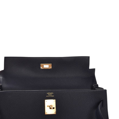 Hermes Togo Kelly Retourne 35 Bleu Nuit 33 of 34