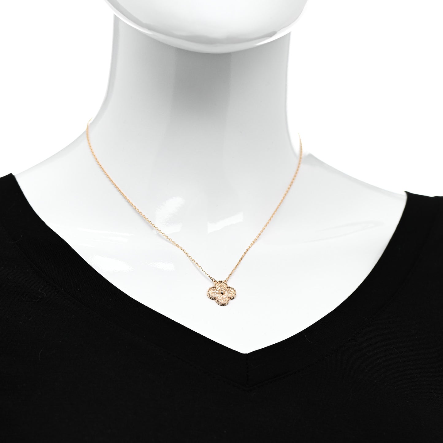 18K Yellow Gold Vintage Alhambra Pendant Necklace