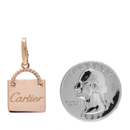 Cartier 18K Pink Gold Shopping Bag Charm 2 of 4