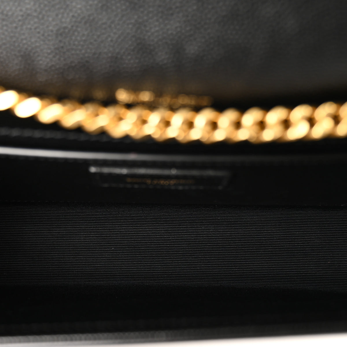 Grain De Poudre Medium Classic Monogram Kate Satchel Black