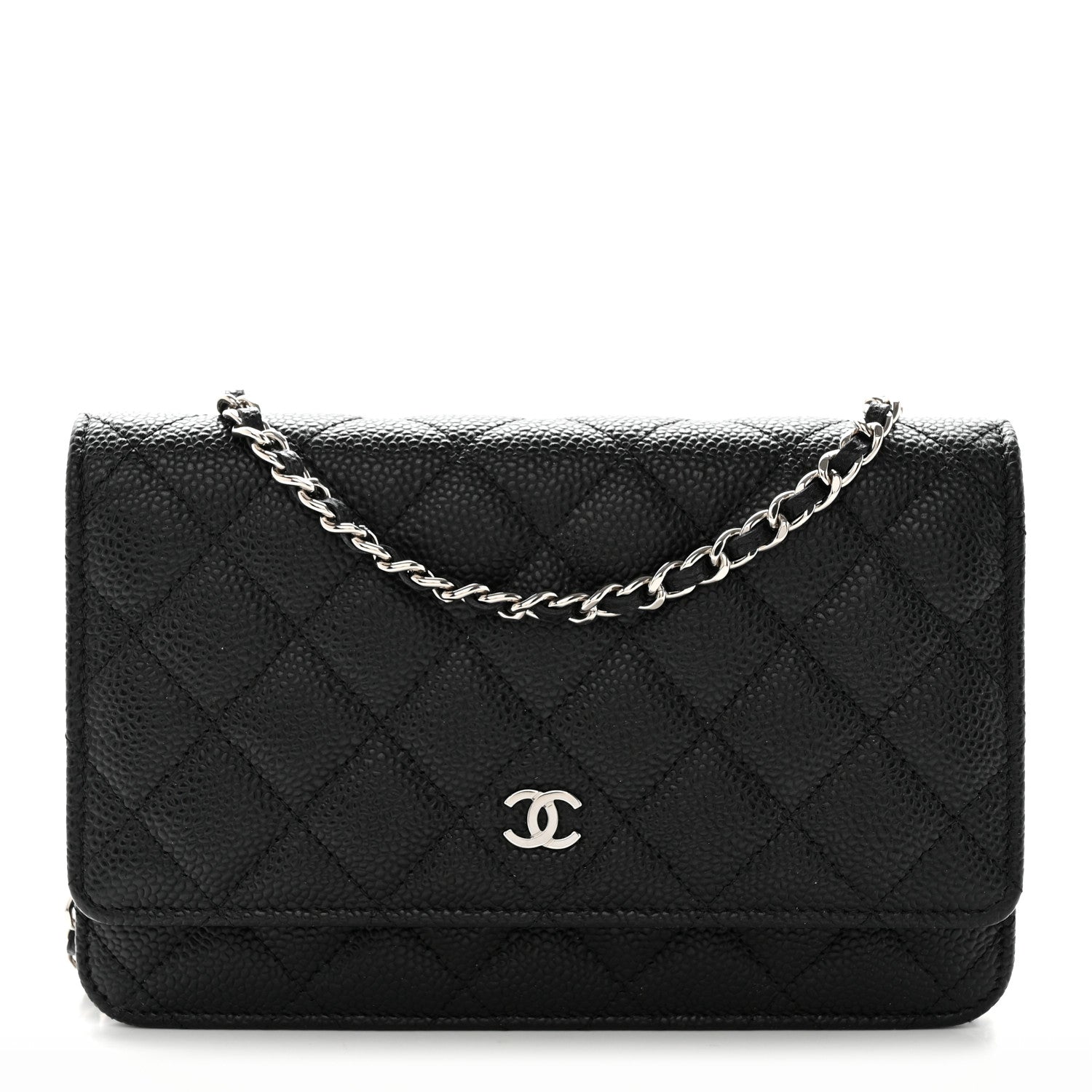 Chanel Caviar Quilted Wallet on Chain WOC Black 1 of 13