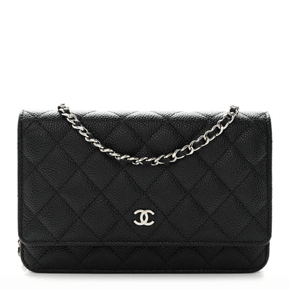 Chanel Caviar Quilted Wallet on Chain WOC Black 1 of 13