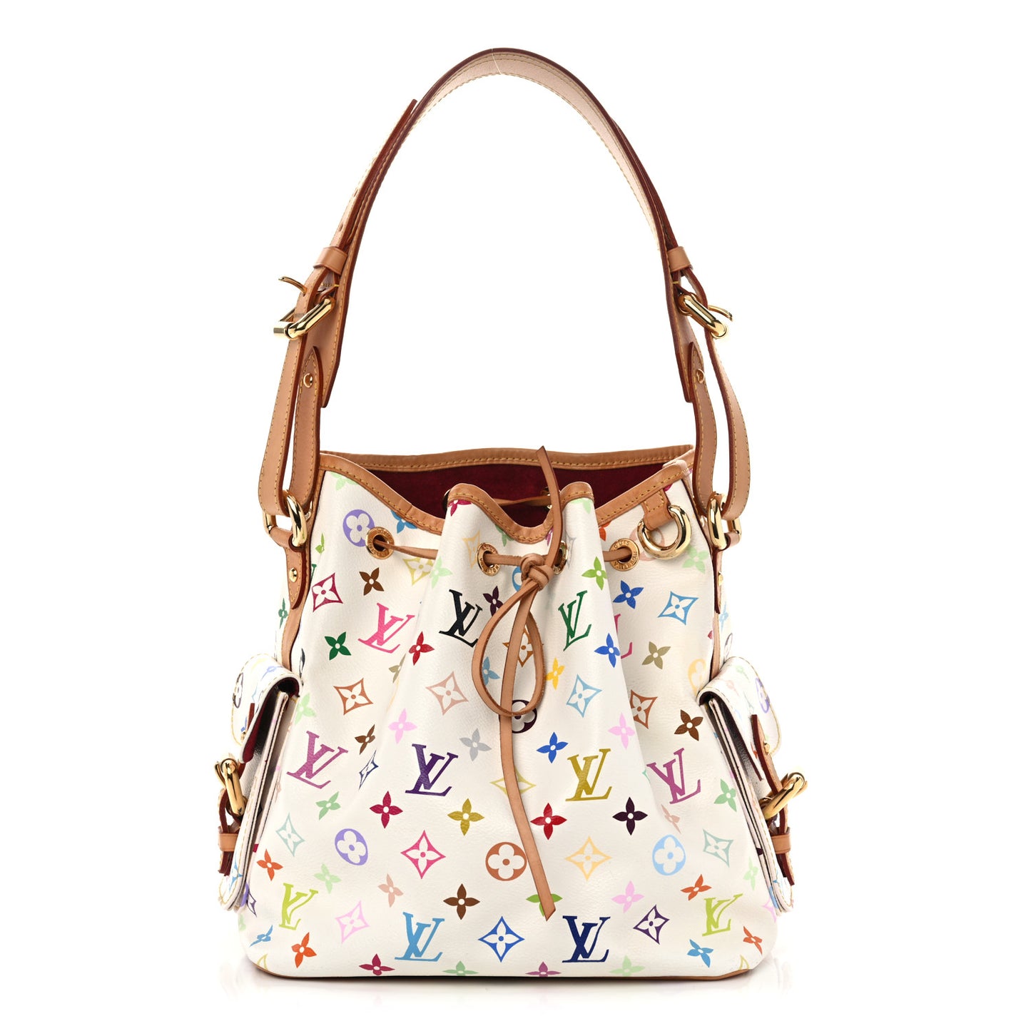 Monogram Multicolor Petit Noe White