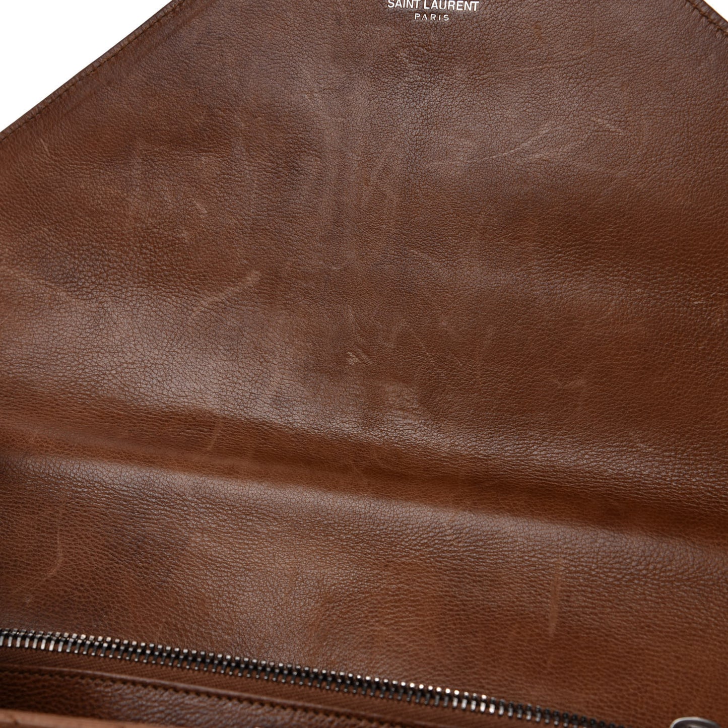 Calfskin Matelasse Chevron Monogram Large College Bag Cognac