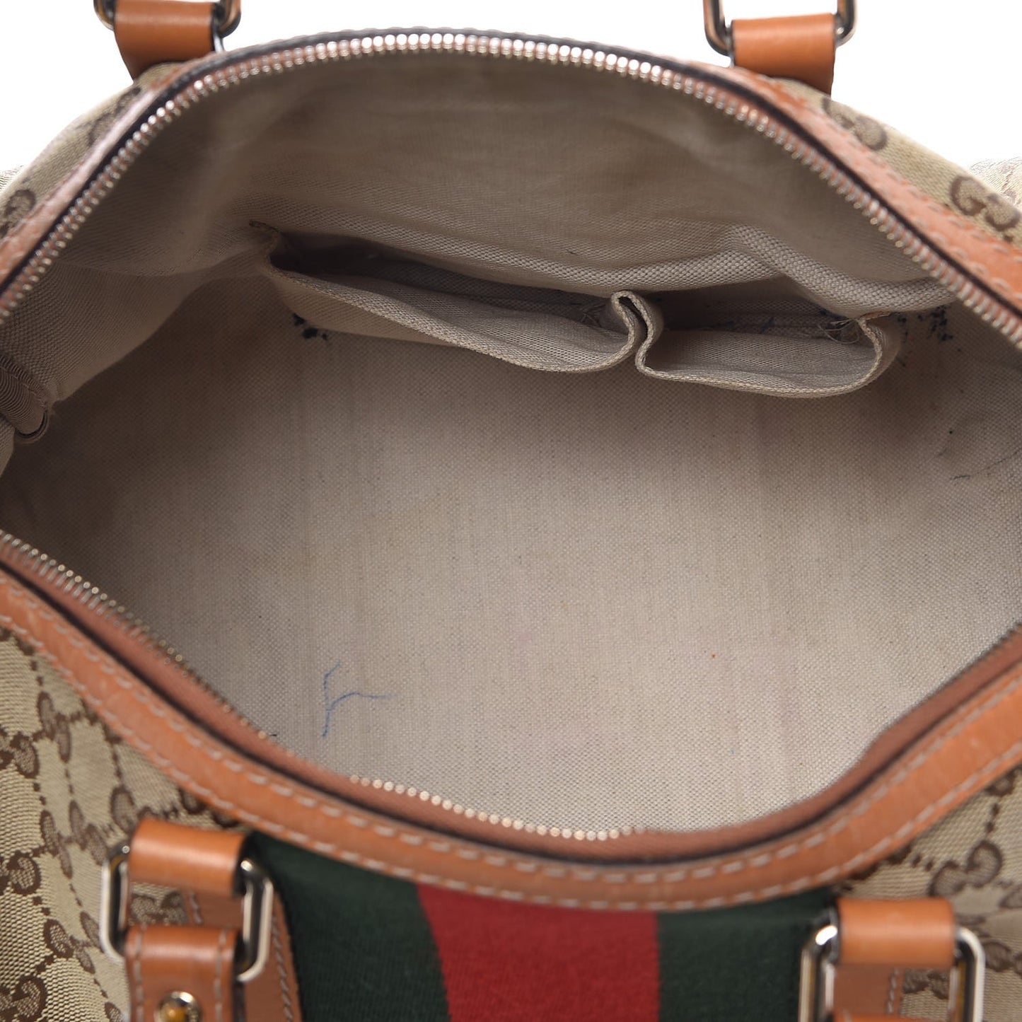 Monogram Vintage Web Medium Boston Tobacco