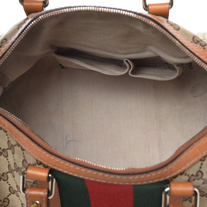 Gucci Monogram Vintage Web Medium Boston Tobacco 7 of 17