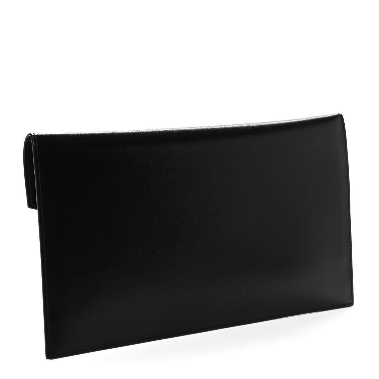 Smooth Shiny Calfskin Monogram Uptown Pouch Black