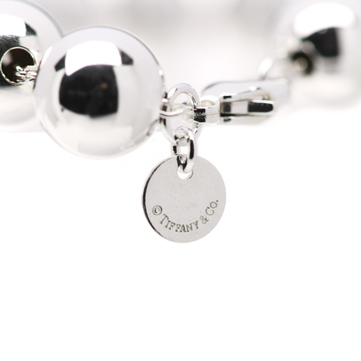 Tiffany Sterling Silver 10mm HardWear Ball Bracelet 4 of 6