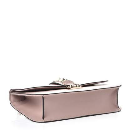 Valentino Garavani Vitello Medium Glam Lock Rockstud Flap Poudre 5 of 8