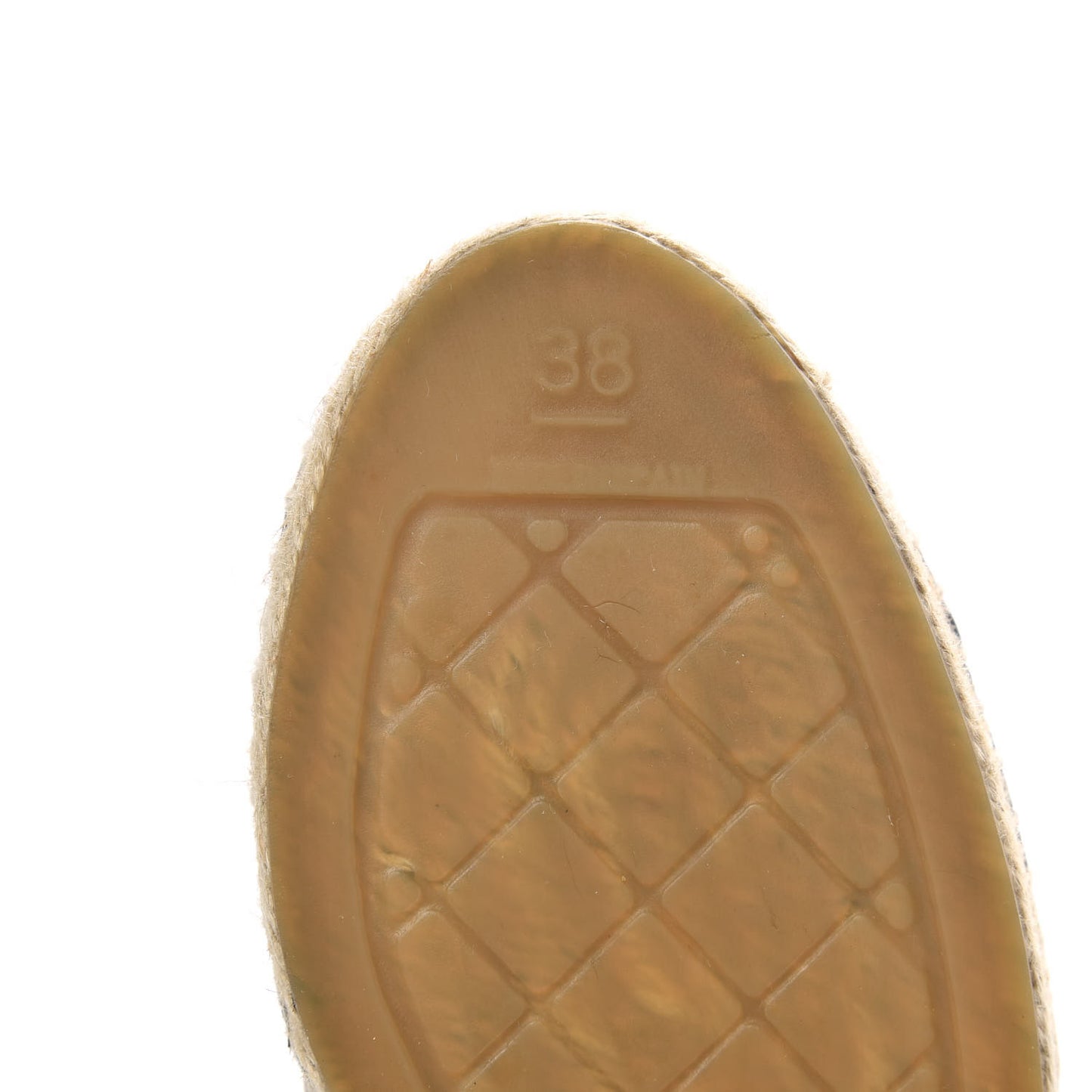 Lambskin CC Espadrilles 38 Black