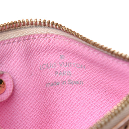 Louis Vuitton Monogram Multicolor Key Pouch White Litchi 6 of 9