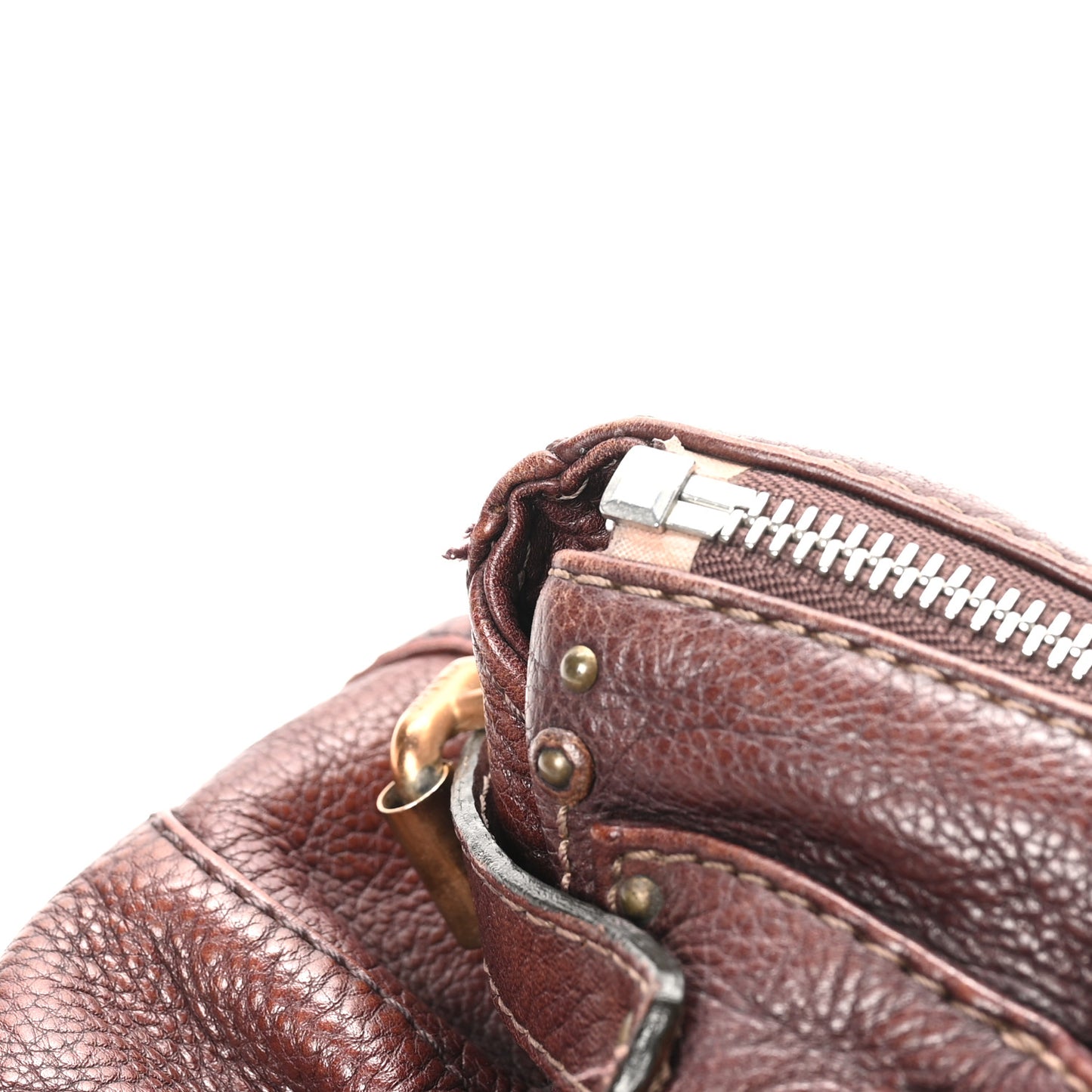 Calfskin Medium Paddington Satchel Chocolate