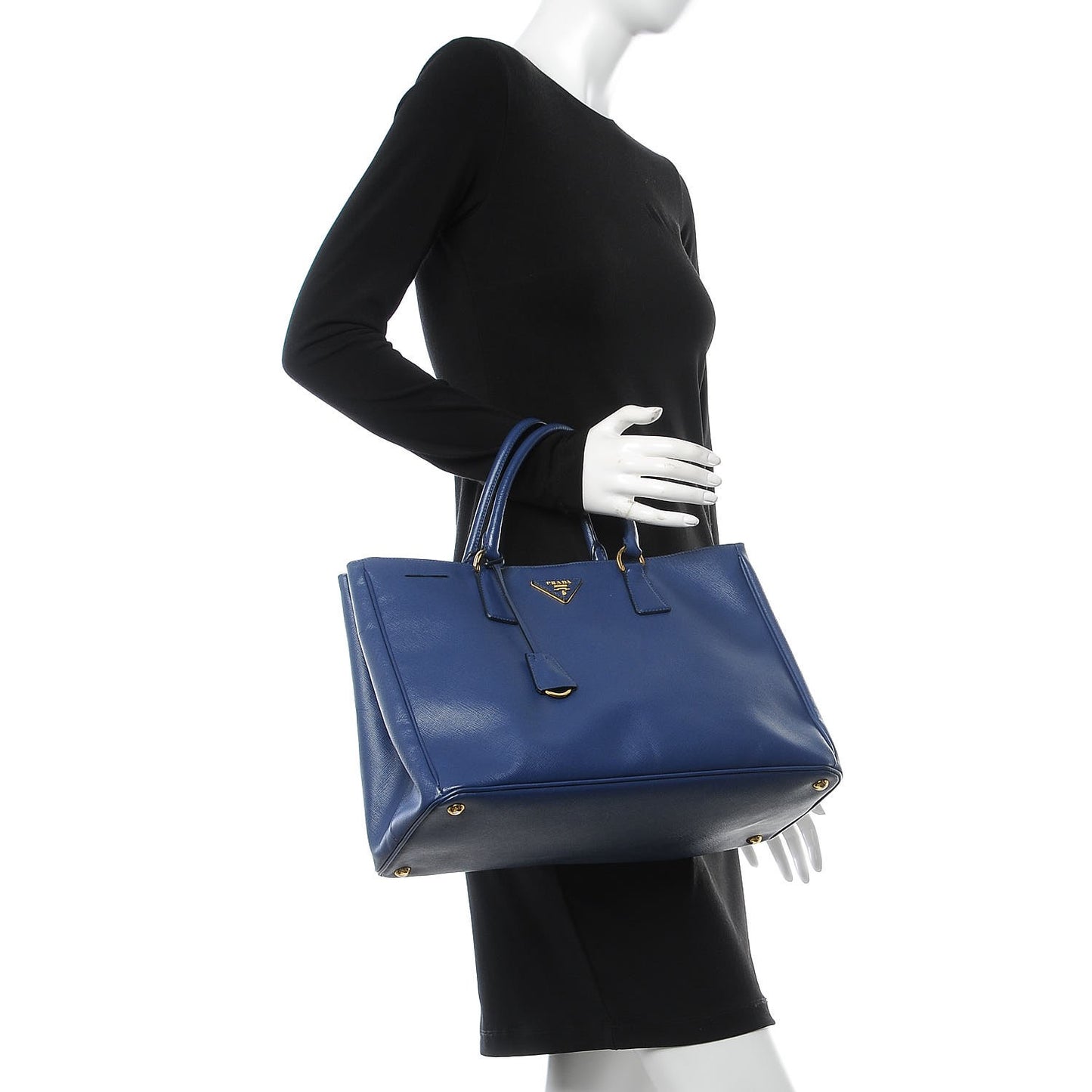 Saffiano Lux Large Tote Bluette