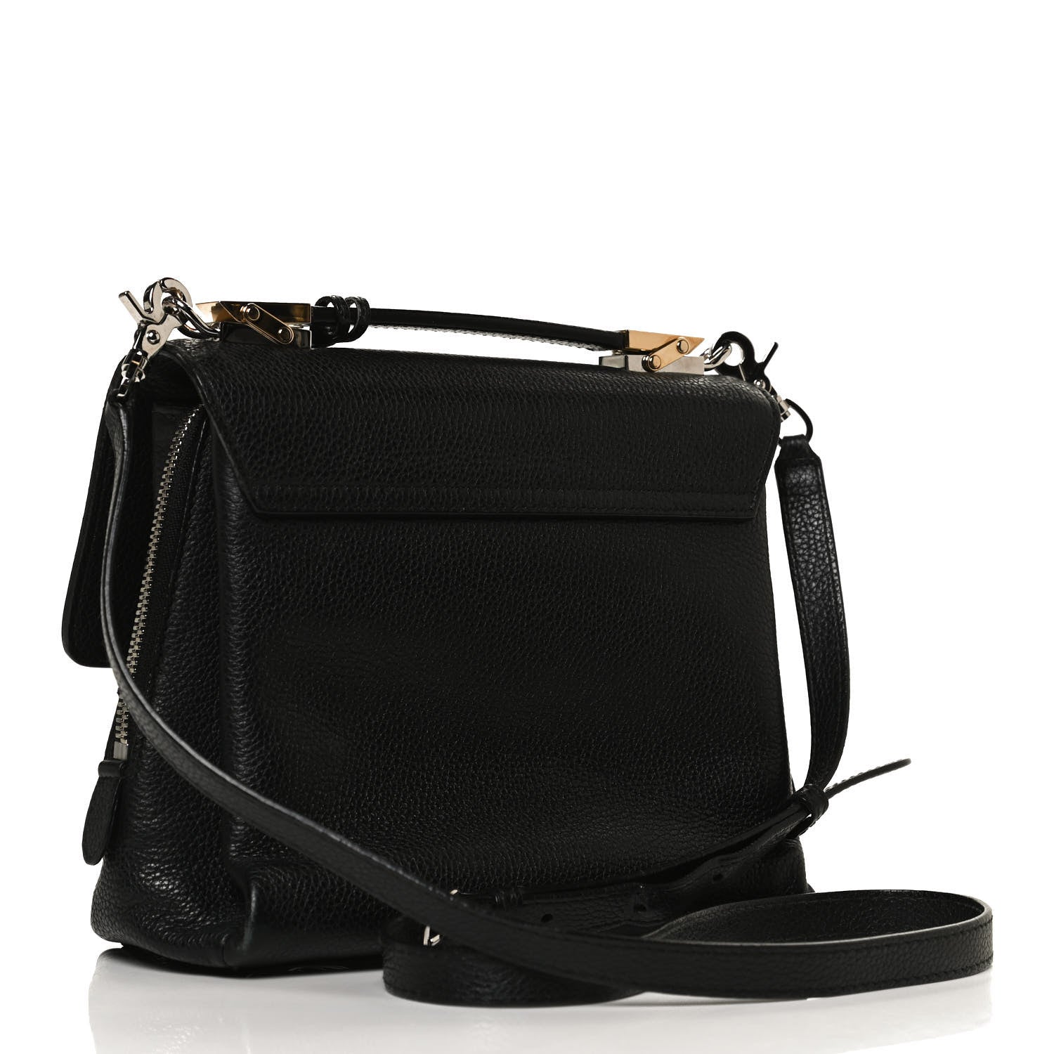 Balenciaga Grained Calfskin Le Dix Mini Soft Cartable Crossbody Black 2 of 14
