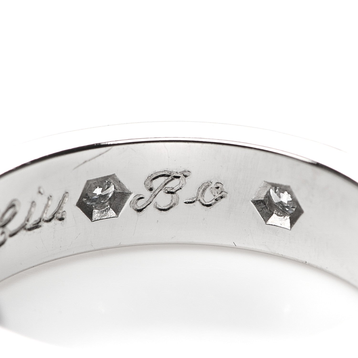 Cartier 18K White Gold 8 Diamond 4mm Wedding Band LOVE Ring 47 4 6 of 6